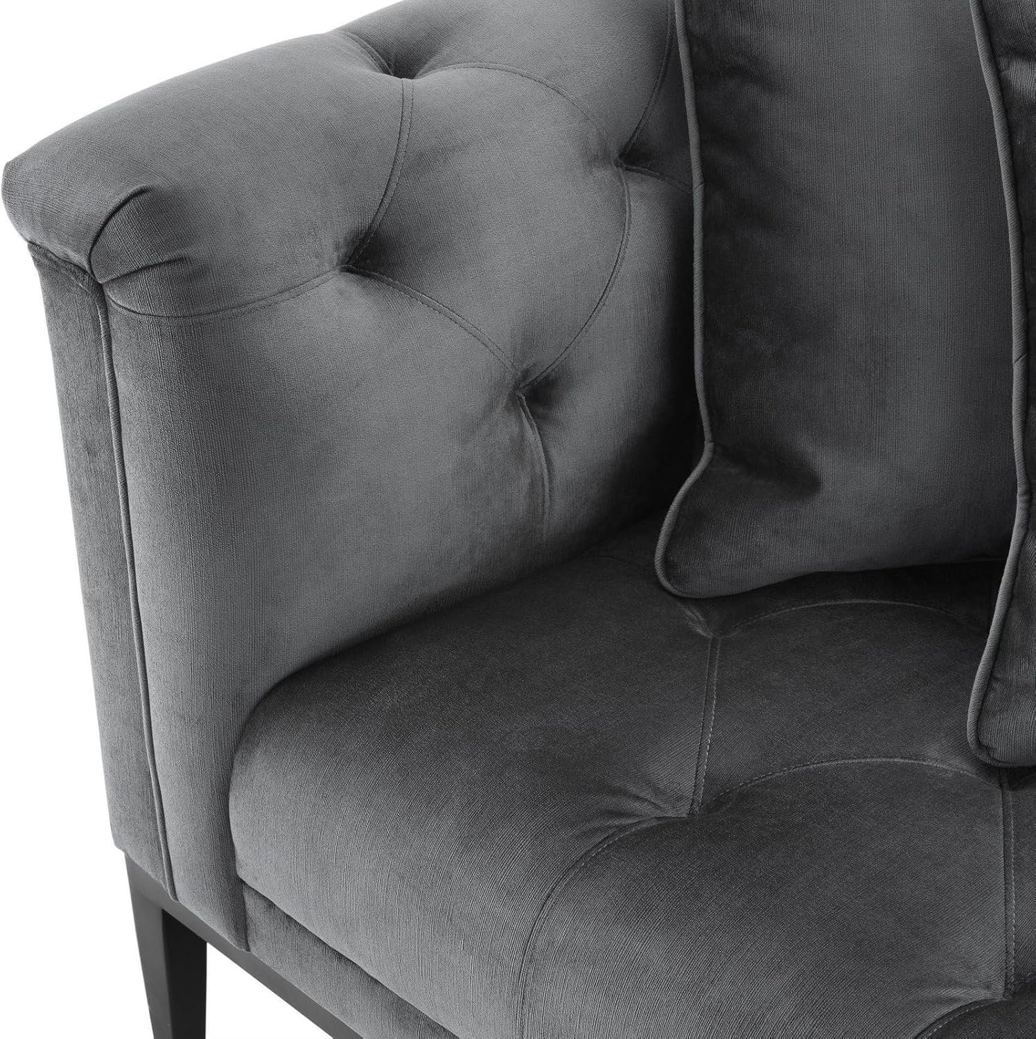 Sofa Cesare Granite Grey - Custom Upholstered Sofa for Living Room, Elegant Design with Premium Comfort - Image 4