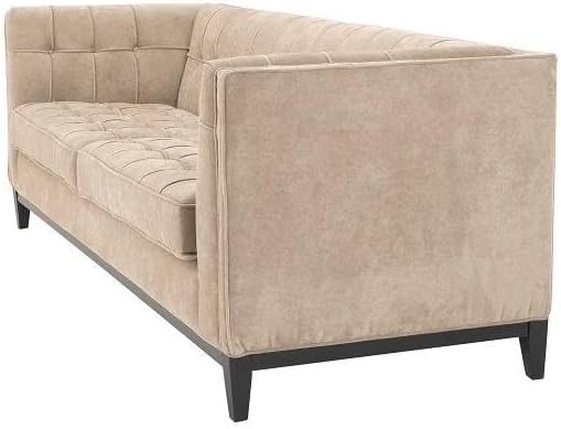 Aldgate Greige Velvet sofa - Custom Upholstered Sofa for Living Room, Elegant Design with Premium Comfort - Image 3