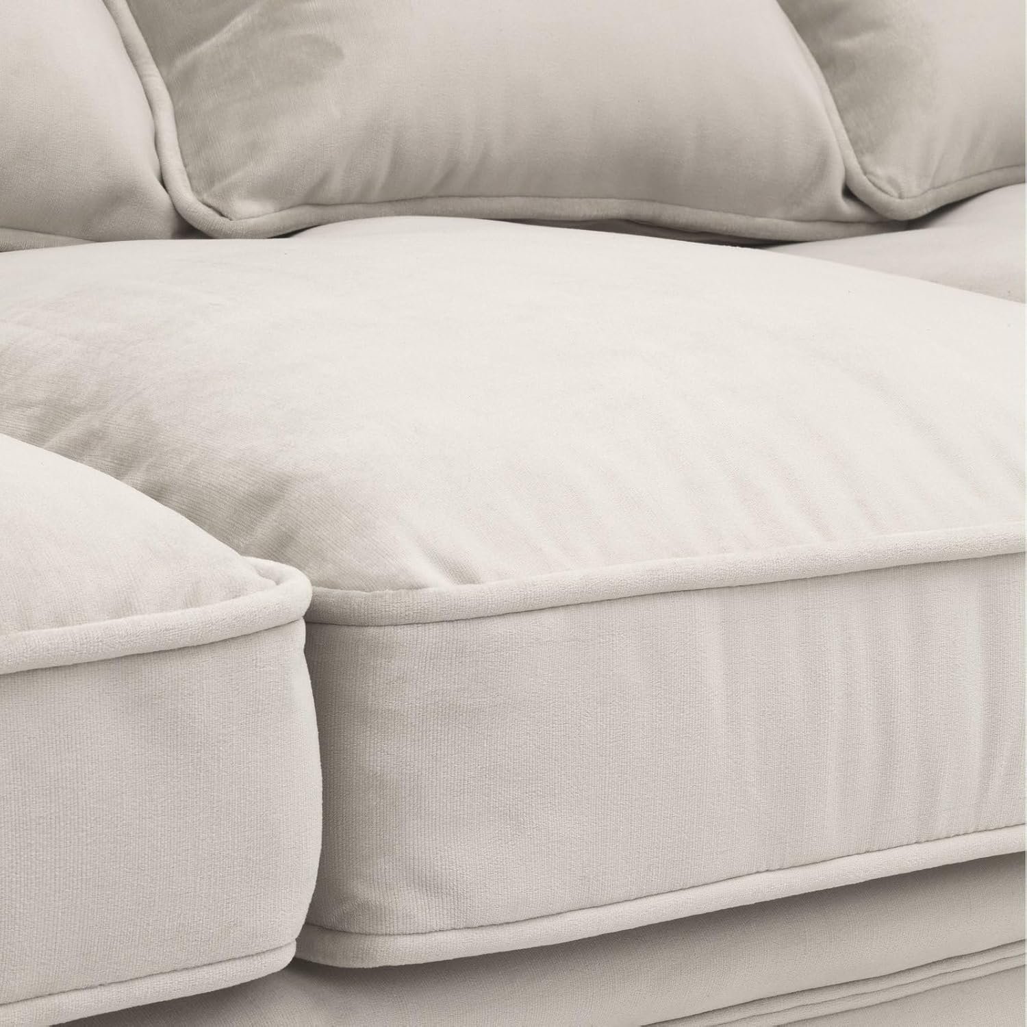 Sofa Menorca Stone Gray - Custom Upholstered Sofa for Living Room, Elegant Design with Premium Comfort - Image 3