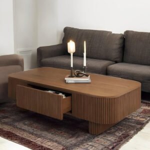 Bianca Wood Coffee Table - Modern Center Table, Perfect for Living Rooms