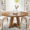 Classic Round Dining Table - Modern Dining Table or Chair Set, Ideal for Elegant Dining Spaces