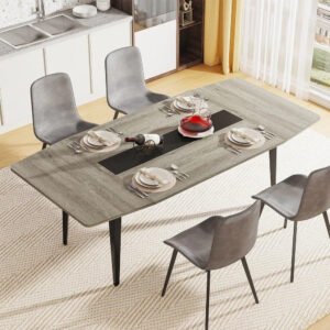 Industrial Dining Table - Modern Dining Table or Chair Set, Ideal for Elegant Dining Spaces