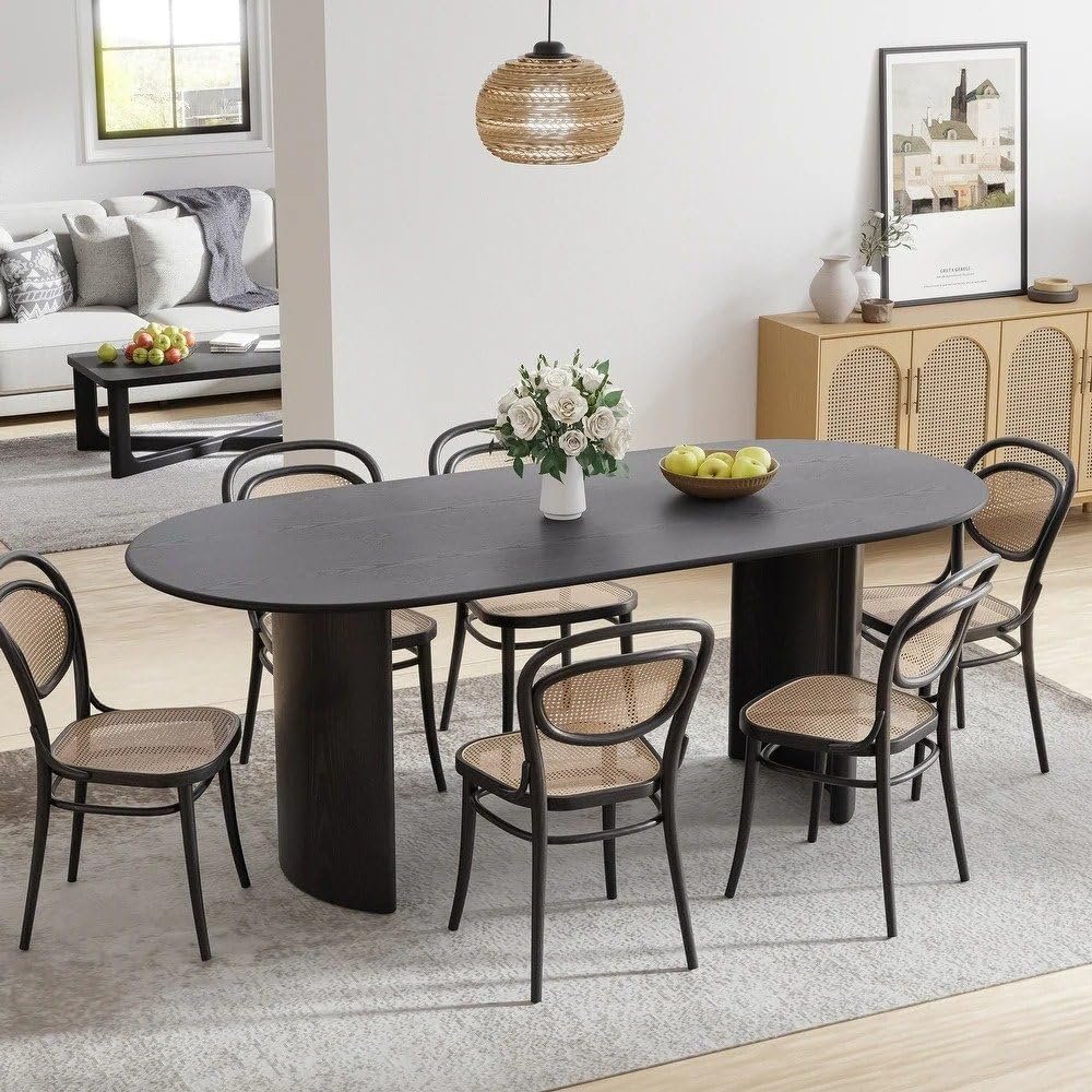 Nordic Oval Dining Table - Modern Dining Table or Chair Set, Ideal for Elegant Dining Spaces