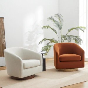 Swivel Accent Chair - Stylish Upholstered Accent Chair, Custom Design for Living Room or Office