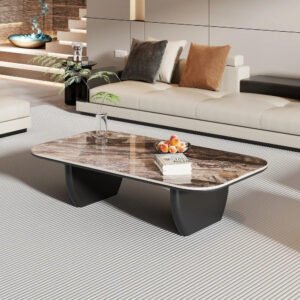 Modern Coffee Table Glossy - Modern Center Table, Perfect for Living Rooms
