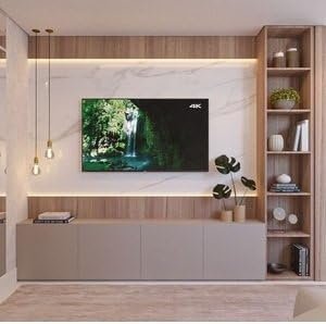 Luxury TV Wall Unit with Storage - Modern Entertainment Center - Wall-Mounted or Freestanding TV Unit with Storage, Includes Home Installation
