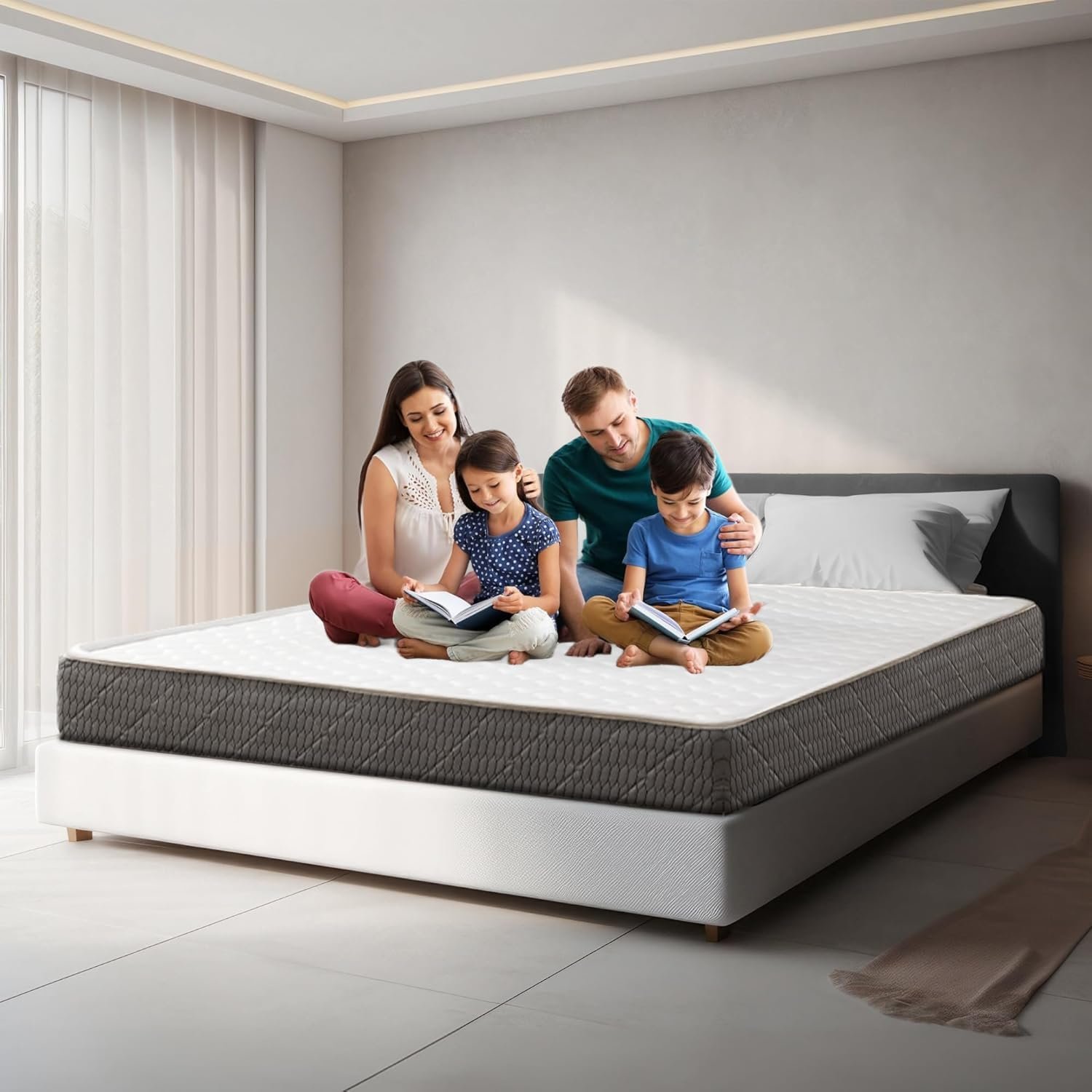 Kustom Deco Spinal Orthomedical Plus Comfopedic Series Premium (Medium Firm Feel) Mattress 2-Years Warranty Thickness 15cm (UK - Wide Single 100 x 200cm)