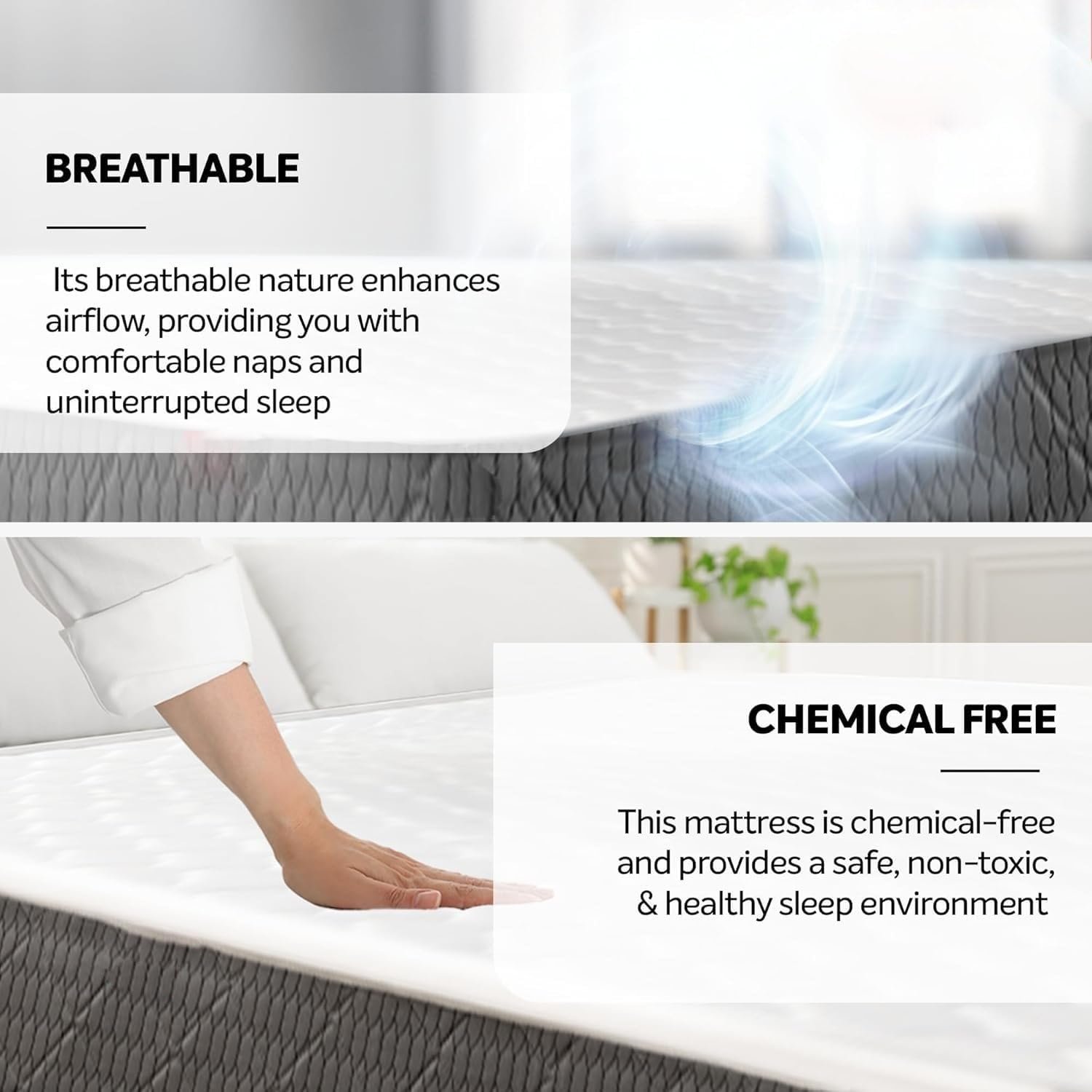 Kustom Deco Spinal Orthomedical Plus Comfopedic Series Premium (Medium Firm Feel) Mattress 2-Years Warranty Thickness 22cm (UK - Queen, Small Double 120 x 190cm) - Image 4