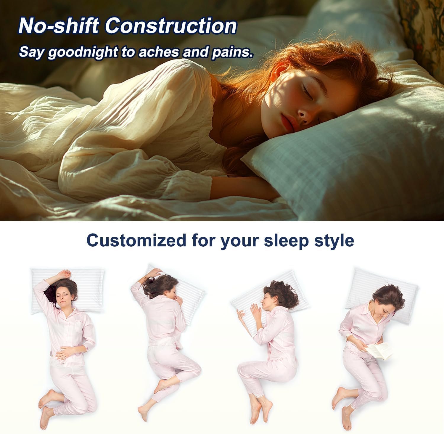 Home Mart Outlet Premium Hotel Quality Standard Size Pillow (50x70 cm) – Luxury Cooling Bed Pillows with 3D Microfiber Filling, Breathable Cover for Side, Back & Stomach Sleepers – Pack of 1 - Image 6
