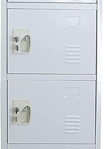KUSTOMDECO Steel Locker with Lockable Doors For Home, Offices, Schools, Etc 6 Door - KD-196