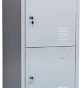 KUSTOMDECO Steel Single Locker With 4 Doors With lock 185 x 40 x 45 cms Grey