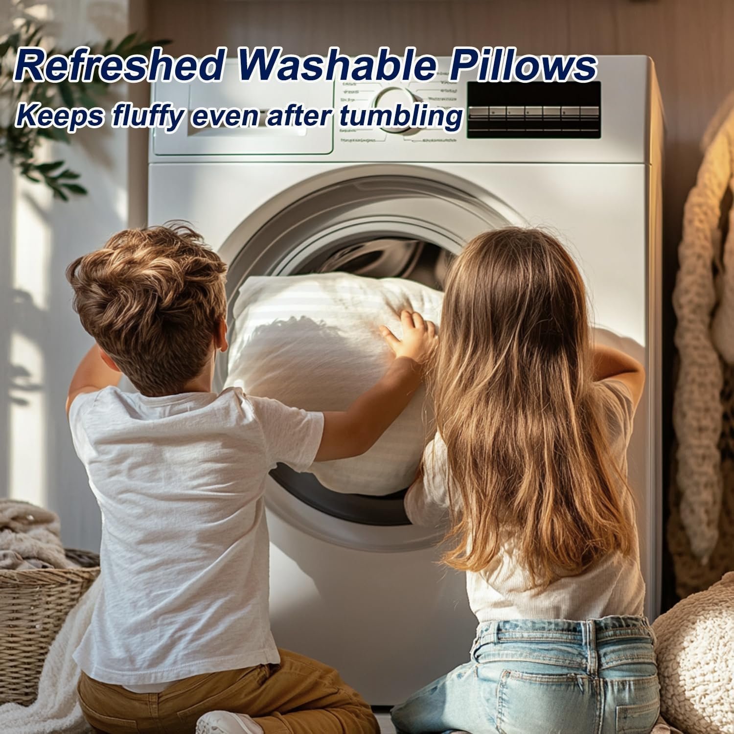KUSTOMDECO Cooling Bed Pillows for Sleeping, Luxury Hotel Quality 3D Microfiber Filling with Breathable Cover for Side Back and Stomach Sleepers, Reduces Neck Pain, Queen - Image 8