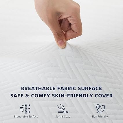 Gel Infused Memory Foam Luxury hotel mattress topper fluffy and ultra-soft, 5 size available (10cm) (Twin XL - 100x200) - Image 3