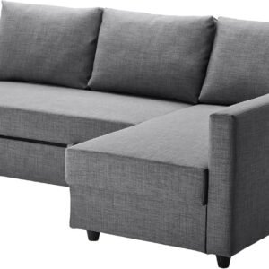 Kustom Deco Convertible Sofa Cum Bed L-Shape Corner Sofa Plus Diwan Bed with Storage Box & Cushions for Living Room, Office & Studio Apartments Color (Dark Grey)