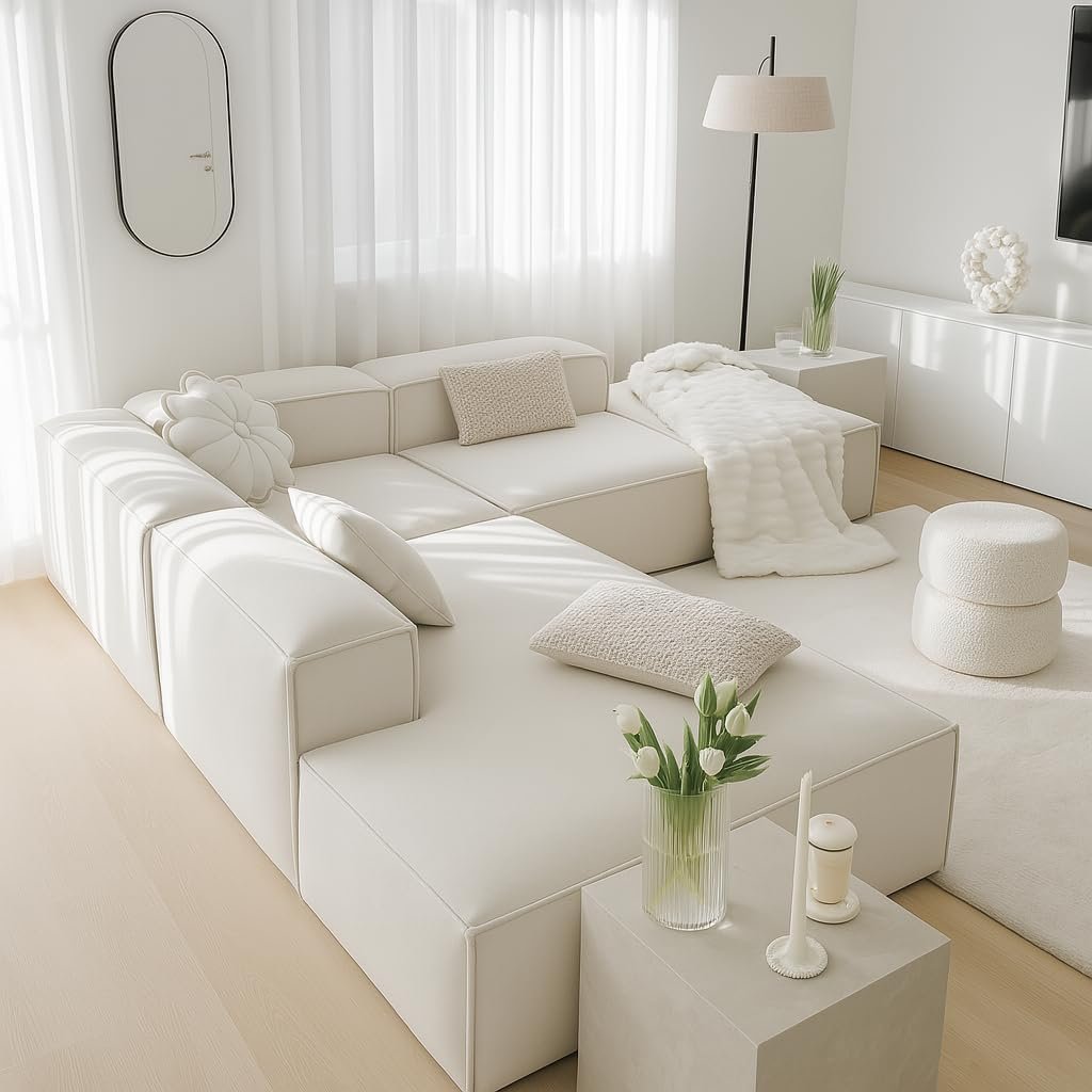 KUSTOMSECO Empress Sectional Sofa | Luxury Couch L Shape Sofa | Modular Sofa for Modern Living Room furniture | Premium Upholstery & Space-Saving L Shape Design - Image 2