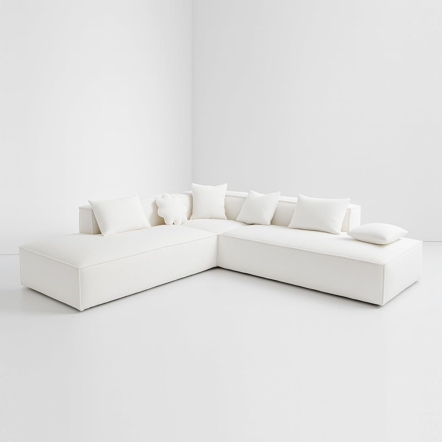 KUSTOMSECO Empress Sectional Sofa | Luxury Couch L Shape Sofa | Modular Sofa for Modern Living Room furniture | Premium Upholstery & Space-Saving L Shape Design - Image 7
