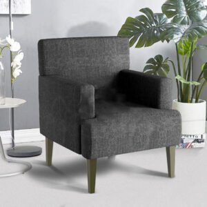 Karnak Cochrane 1 Seater Fabric Sofa – Grey