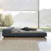Karnak Bonaldo Squaring isola Alta Bed Polyester Upholstery - Queen: 160 x 200cm, Dark Grey