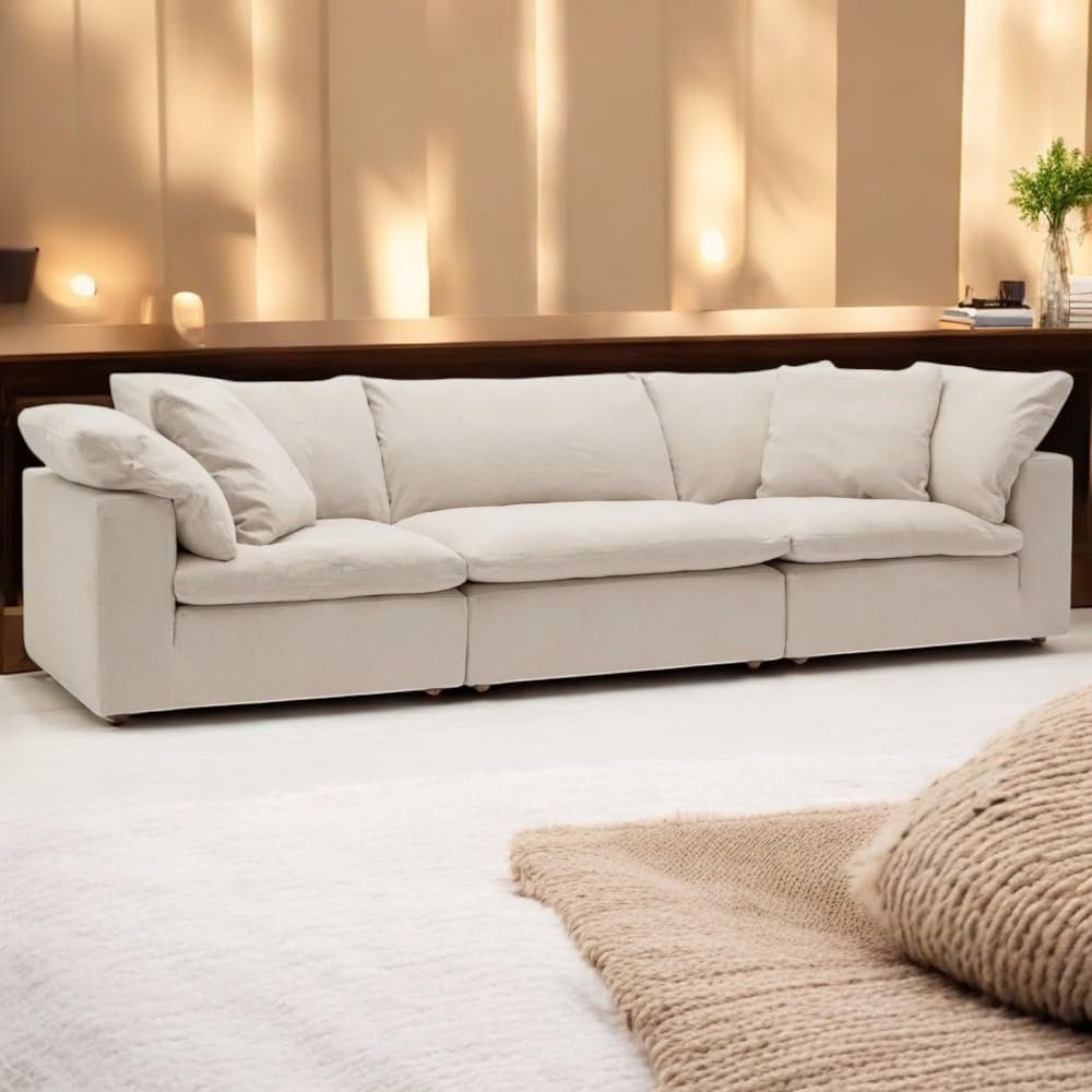 Karnak Cloud Sofa 3-Seater Polyester Fabric - Image 3