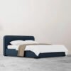 Karnak Sheffield Soft Linen Upholstery Bed - King: 180 x 200cm, Blue