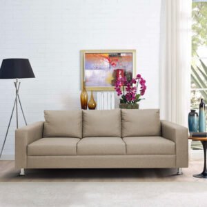 Karnak Carnaby 3 Seater Polyester Sofa - Beige