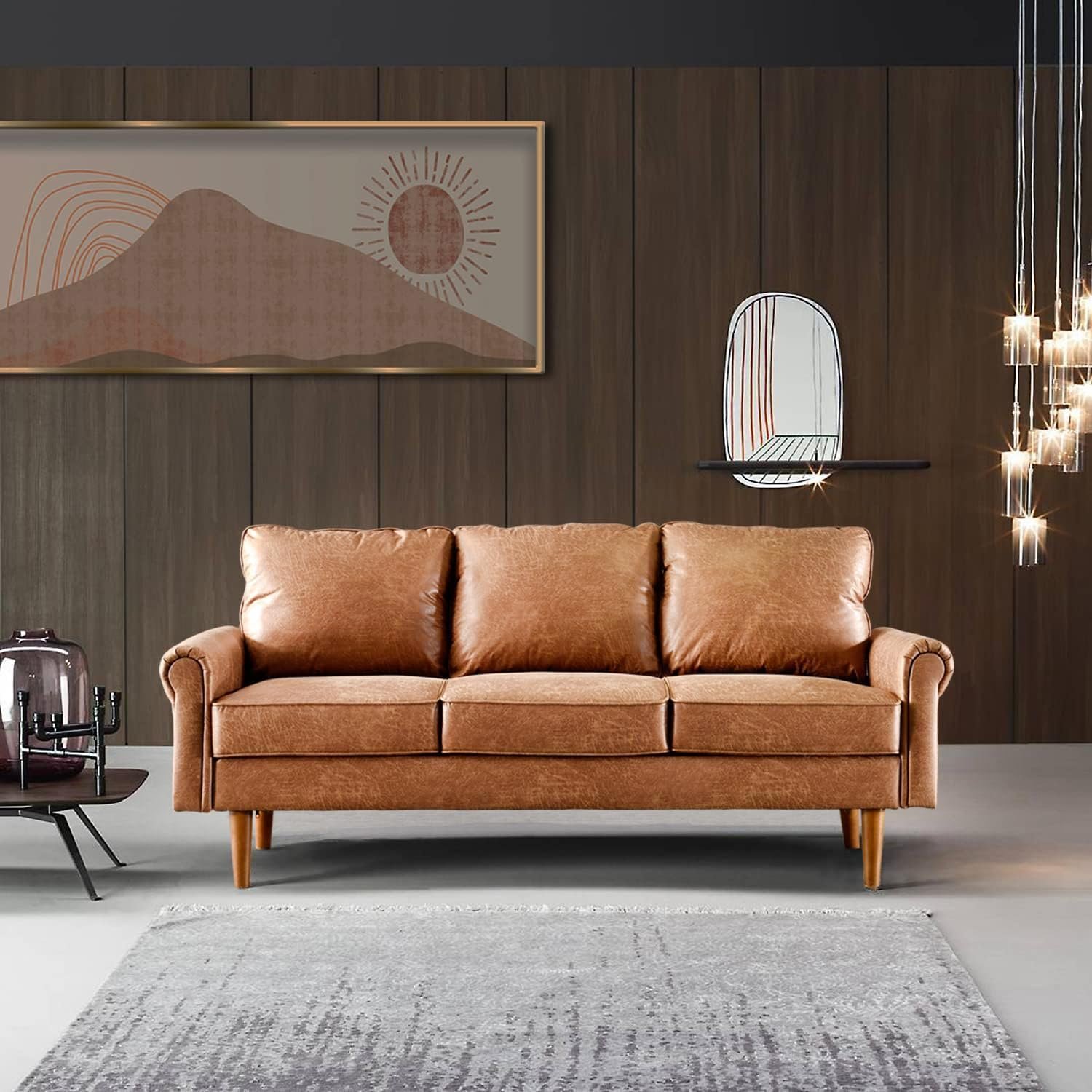 Karnak Mara 3 Seater Sofa - Brown