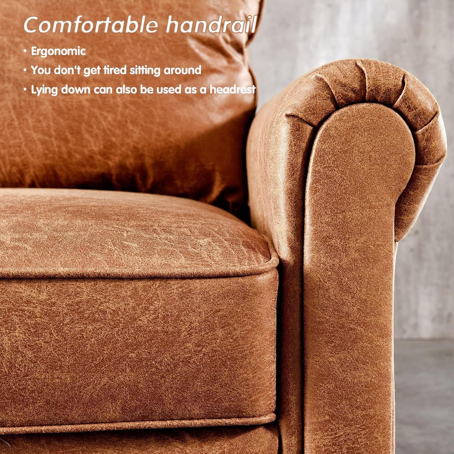 Karnak Mara 3 Seater Sofa - Brown - Image 4