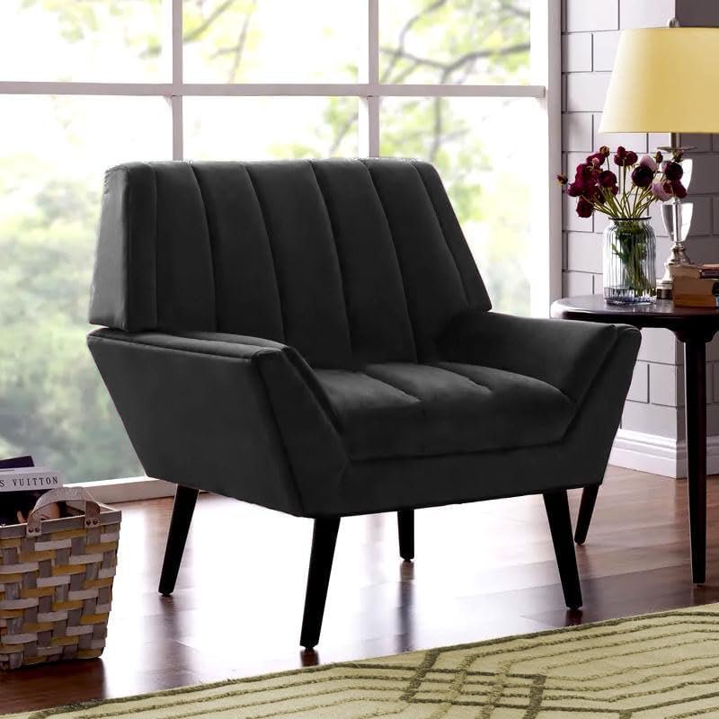 Karnak Auston 1 Seater Leather Sofa – Black