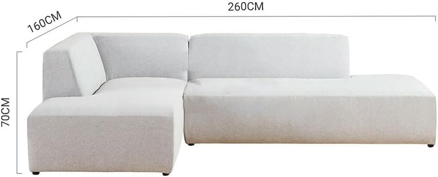 Karnak Enki 3 Seater Sectional Sofa – Light Grey - Image 2