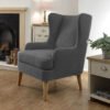 Karnak Century 1 Seater Fabric Sofa – Grey