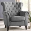 Karnak Bronston 1 Seater Fabric Sofa – Grey