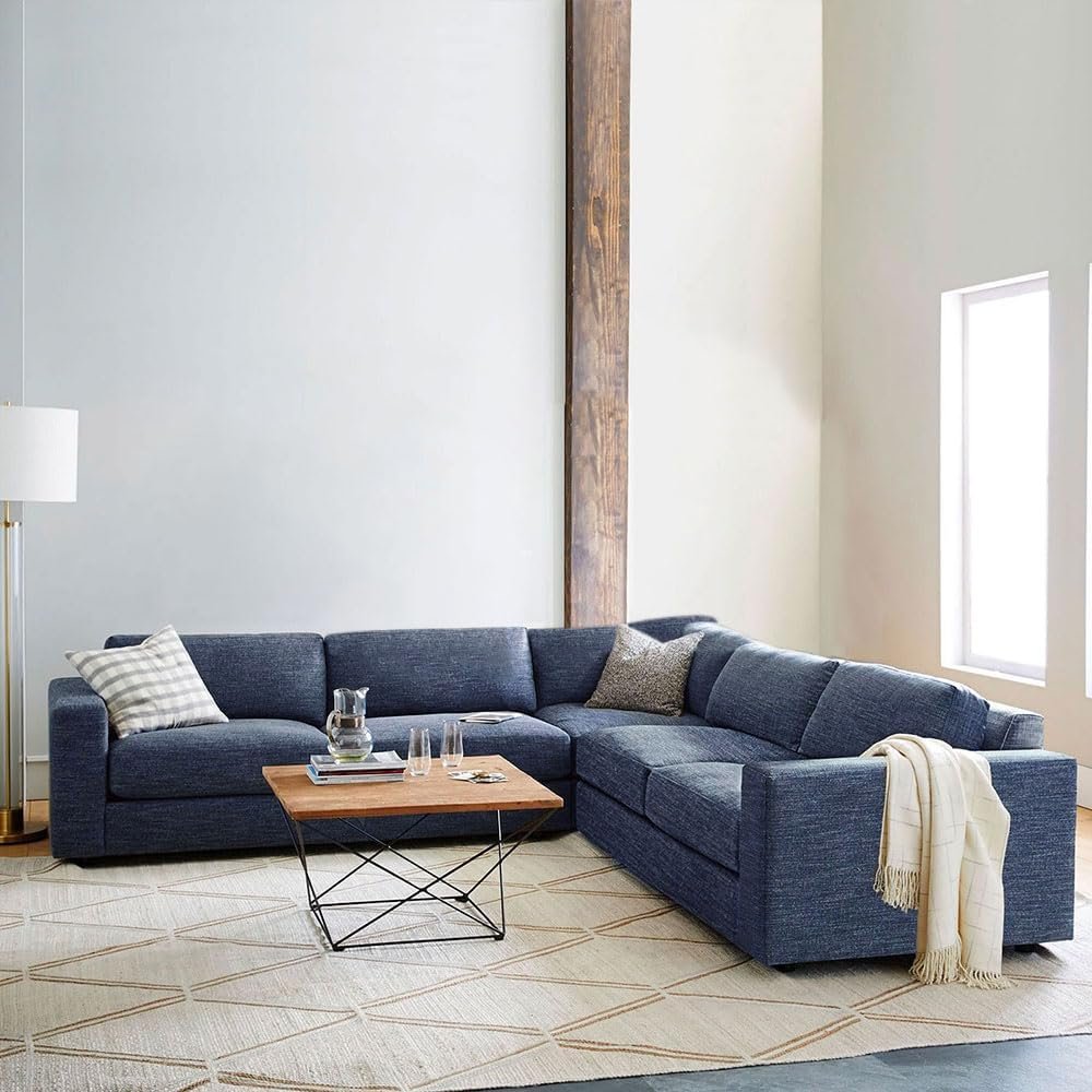 Karnak Aliana 5 Seater Sectional Sofa – Blue