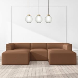 Karnak Aron 5 Seater Sectional Sofa – Brown
