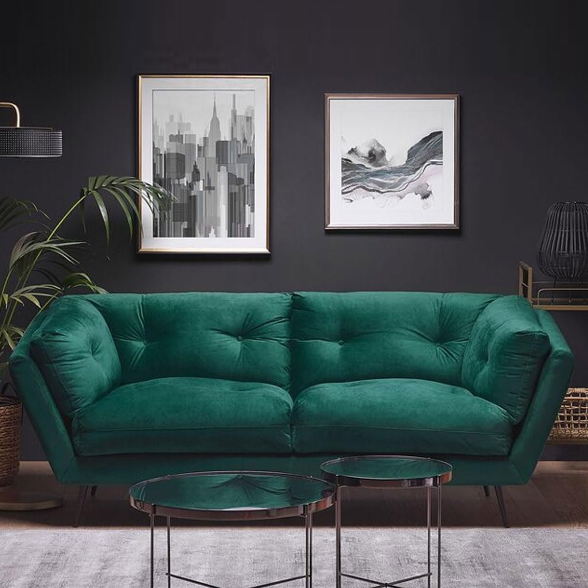 Karnak Delight 2 Seater Sofa – Green