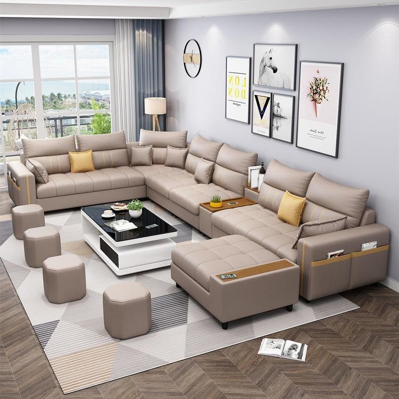 Karnak Kristel 7 Seater Sectional Sofa – Beige