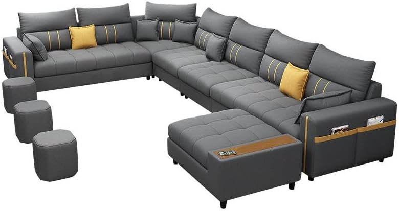 Karnak Kristel 7 Seater Sectional Sofa – Beige - Image 6