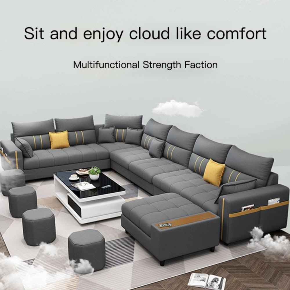 Karnak Kristel 7 Seater Sectional Sofa – Green - Image 3