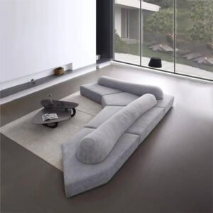 Karnak Neon Italian Luxury 4 Seater Sofa – Grey