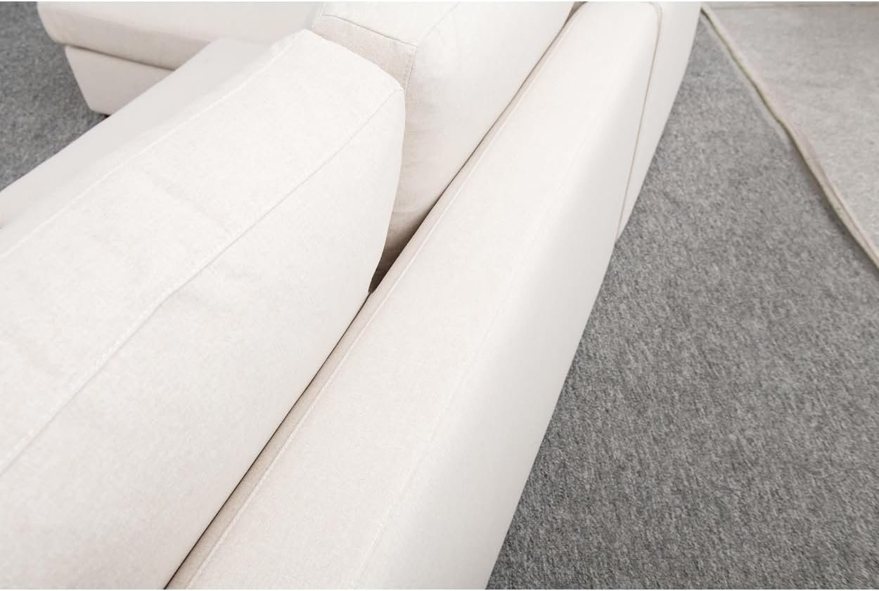 Karnak Vimle 4 Seater Sectional Sofa – Beige - Image 7