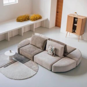 Karnak Martino 8-Seater Sectional Sofa Light Pink