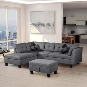 Karnak Catriona 5 Seater Sectional Sofa - Grey