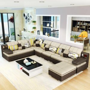 Karnak Florence 8 Seater Sectional Sofa – Brown