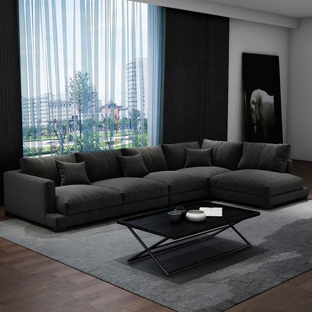 Karnak Gronlid 5 Seater Sectional Sofa – Black