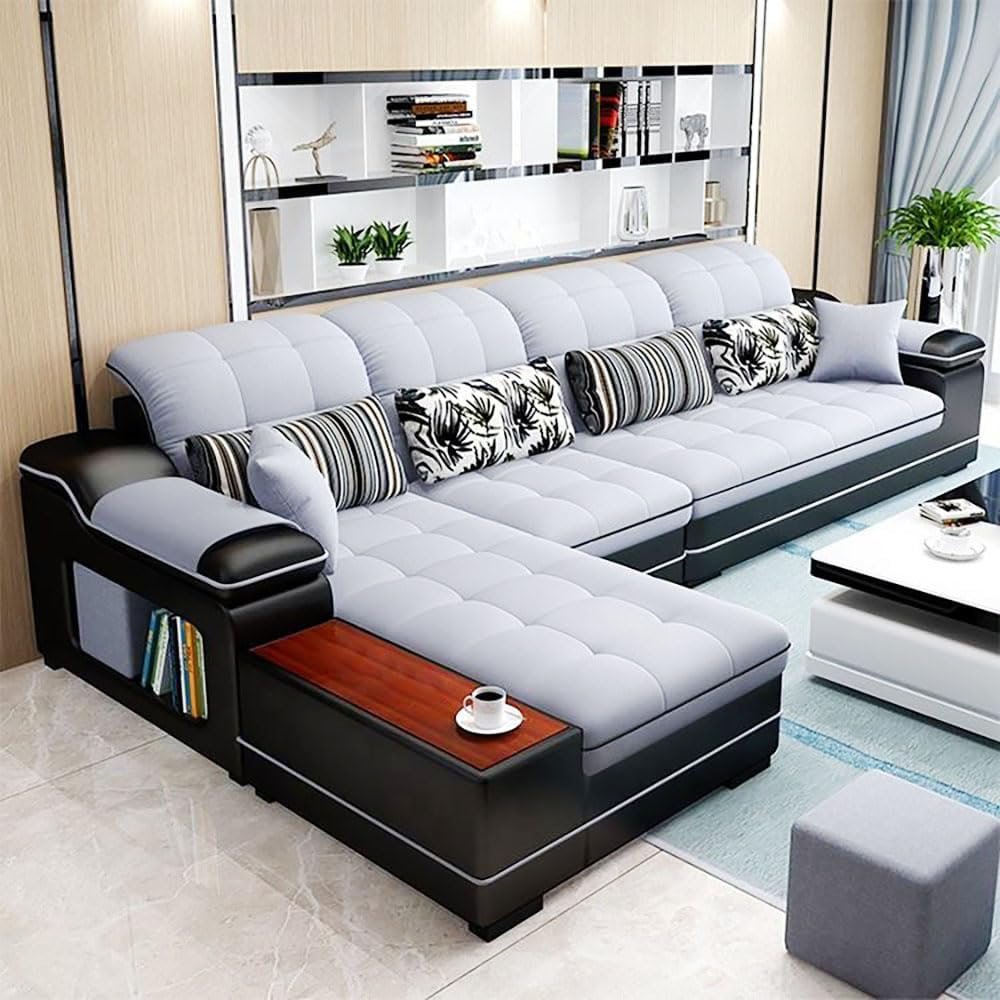 Karnak Kivik 4 Seater Sectional Sofa – Grey/Black