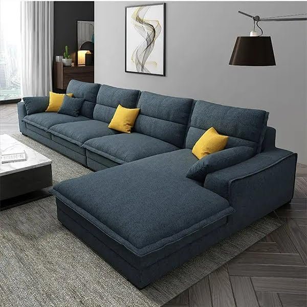 Karnak Harwood 4-Seater Sectional Sofa Grey - Image 2