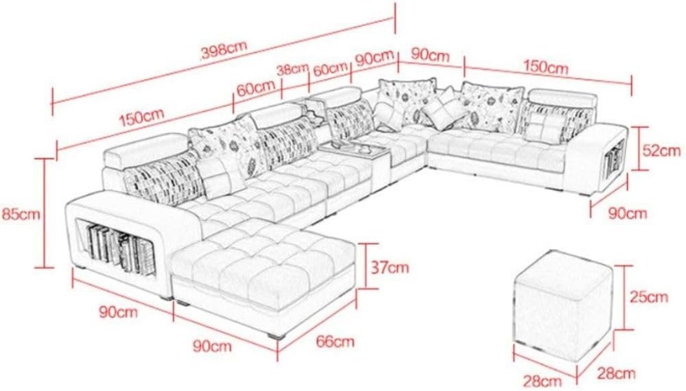 Karnak Mistral 8 Seater Sectional Sofa – Blue - Image 2
