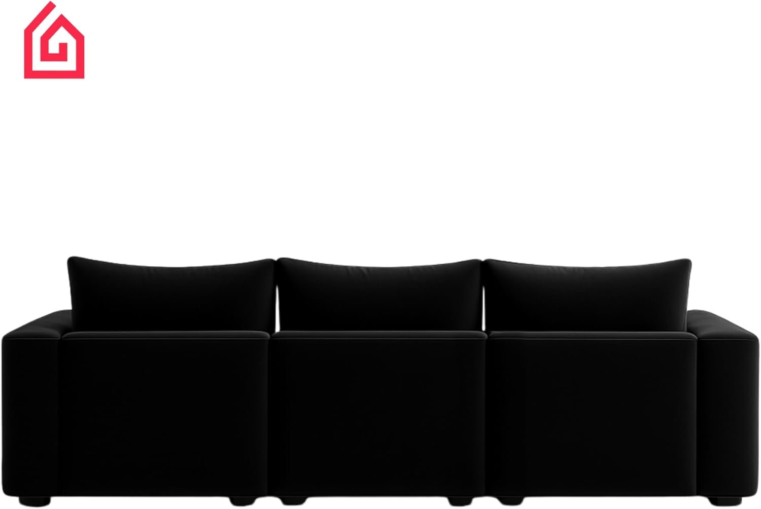Karnak Rabia 3 Seater Sectional Sofa with Cushions | L-Shaped Sofa | Comfortable Living Room Furniture | Modern Balcony Sofa with Pillows (Camel Beige) - Image 42