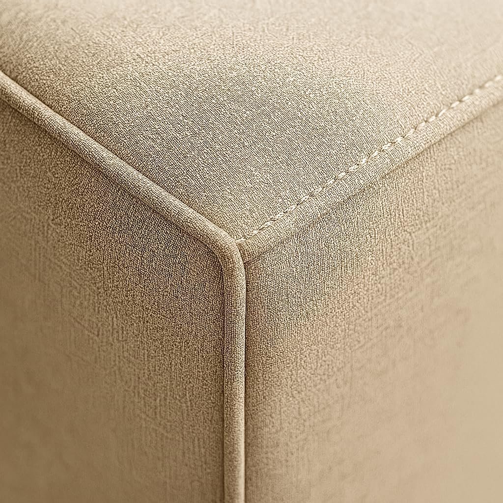 Karnak Rabia 3 Seater Sectional Sofa with Cushions | L-Shaped Sofa | Comfortable Living Room Furniture | Modern Balcony Sofa with Pillows (Camel Beige) - Image 54