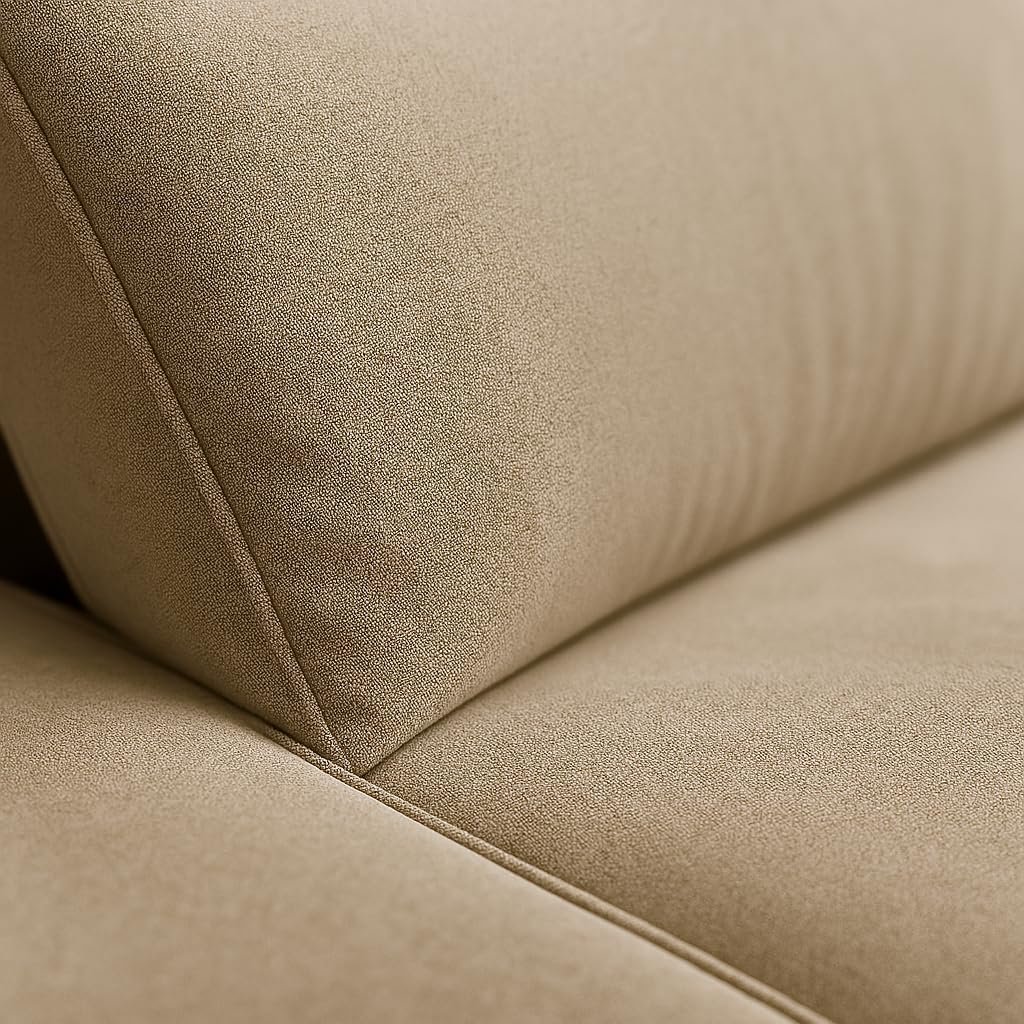 Karnak Rabia 3 Seater Sectional Sofa with Cushions | L-Shaped Sofa | Comfortable Living Room Furniture | Modern Balcony Sofa with Pillows (Light Grey) - Image 61