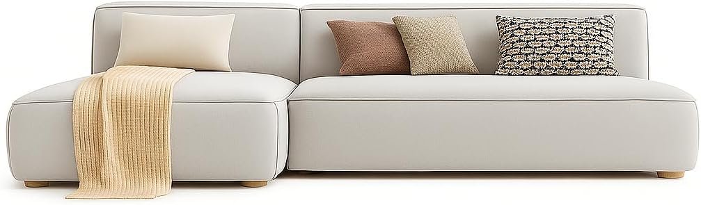 Karnak Chelsea L Shaped Sofa | Velvet Upholstery Contemporary Sofa | Convertible Sectional Sofa with Interchangeable Chaise, Modern Space-Saving Living Room Furniture (Black) - Image 10